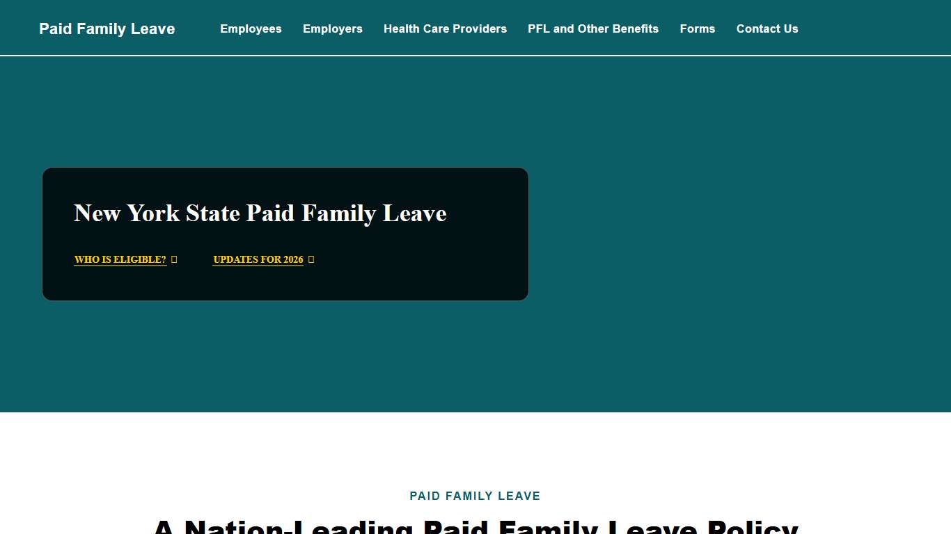 New York State Paid Family Leave